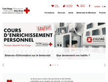 Tablet Screenshot of croix-rouge-fr.ch